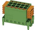 SKEDD Push-In Terminal Block, Socket, Straight, Socket Mount, Contacts - 8, Pack of 100 pieces
